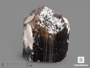 Турмалин полихромный, кристалл 2,4х2,4х2 см