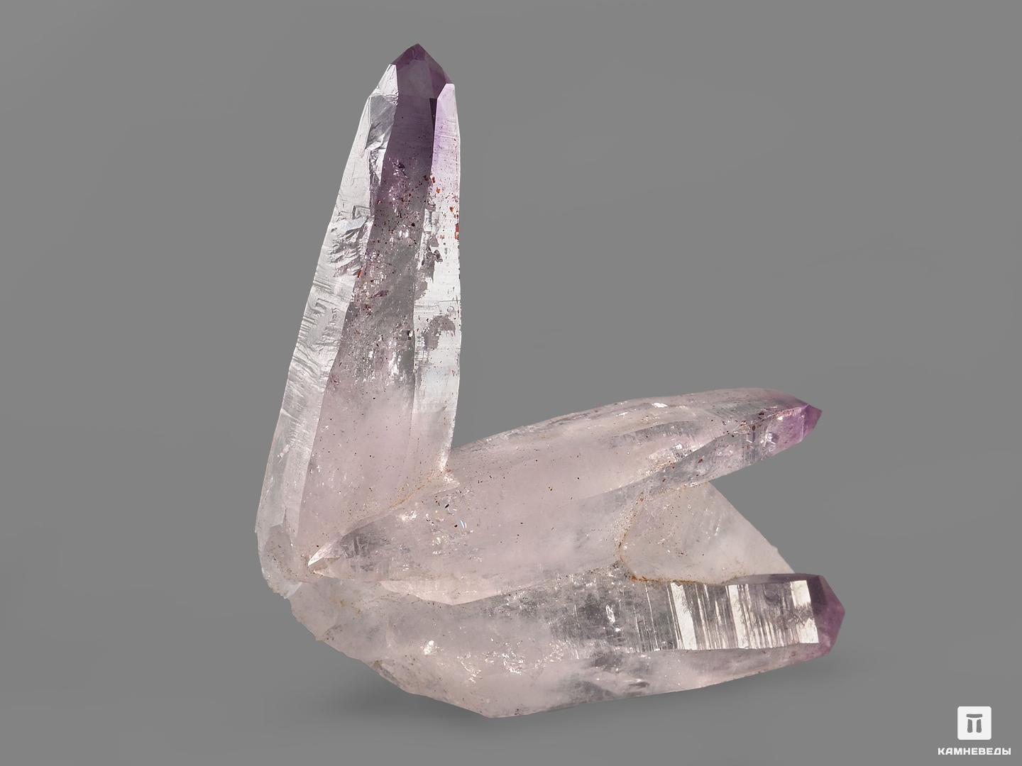 Аметист, сросток кристаллов 4,3х3,2х2 см, 20061, фото 2