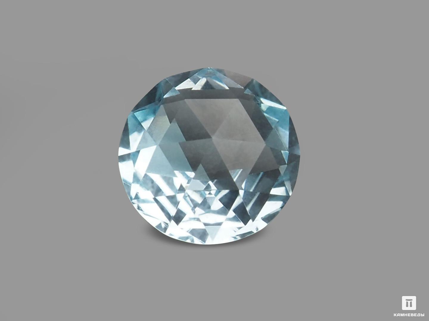 Топаз голубой, огранка 8х5 мм (2,4 ct)