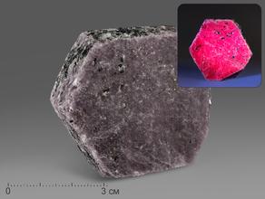 Корунд, красный кристалл 6-6,5 см