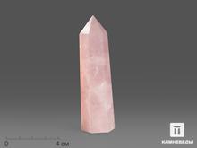 Розовый кварц в форме кристалла, 8-9 см (80-100 г)