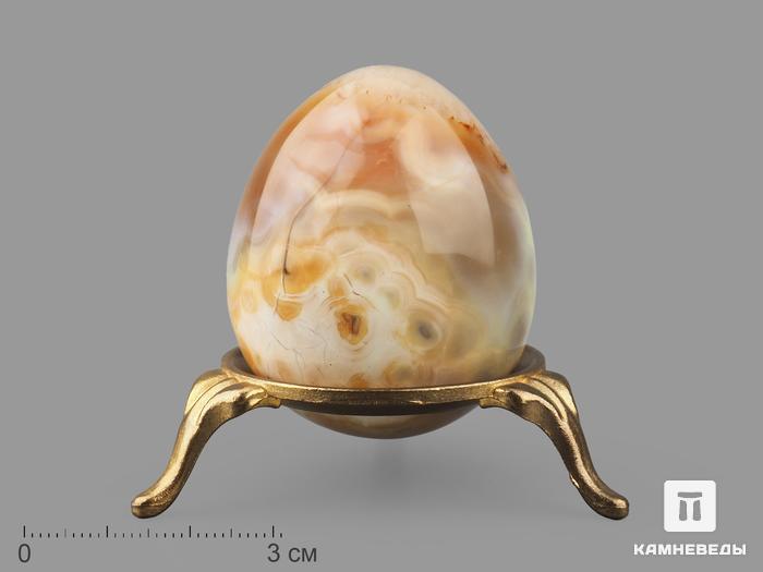Яйцо из агата, 4,7х4 см, 20475, фото 1