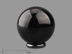 Шар из шерла (чёрного турмалина), 49 мм