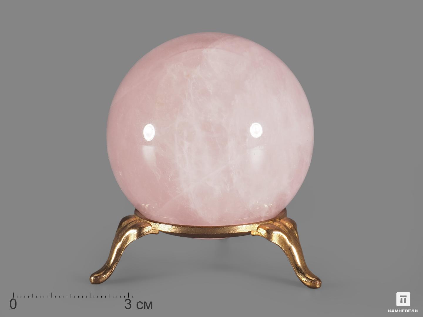 Шар из розового кварца, 55-56 мм шар из розового кварца 25 26 мм