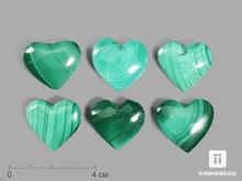 Сердце из малахита, 2,5х2,4х0,8 см