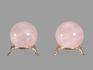 Шар из розового кварца, 53-54 мм, 20600, фото 2