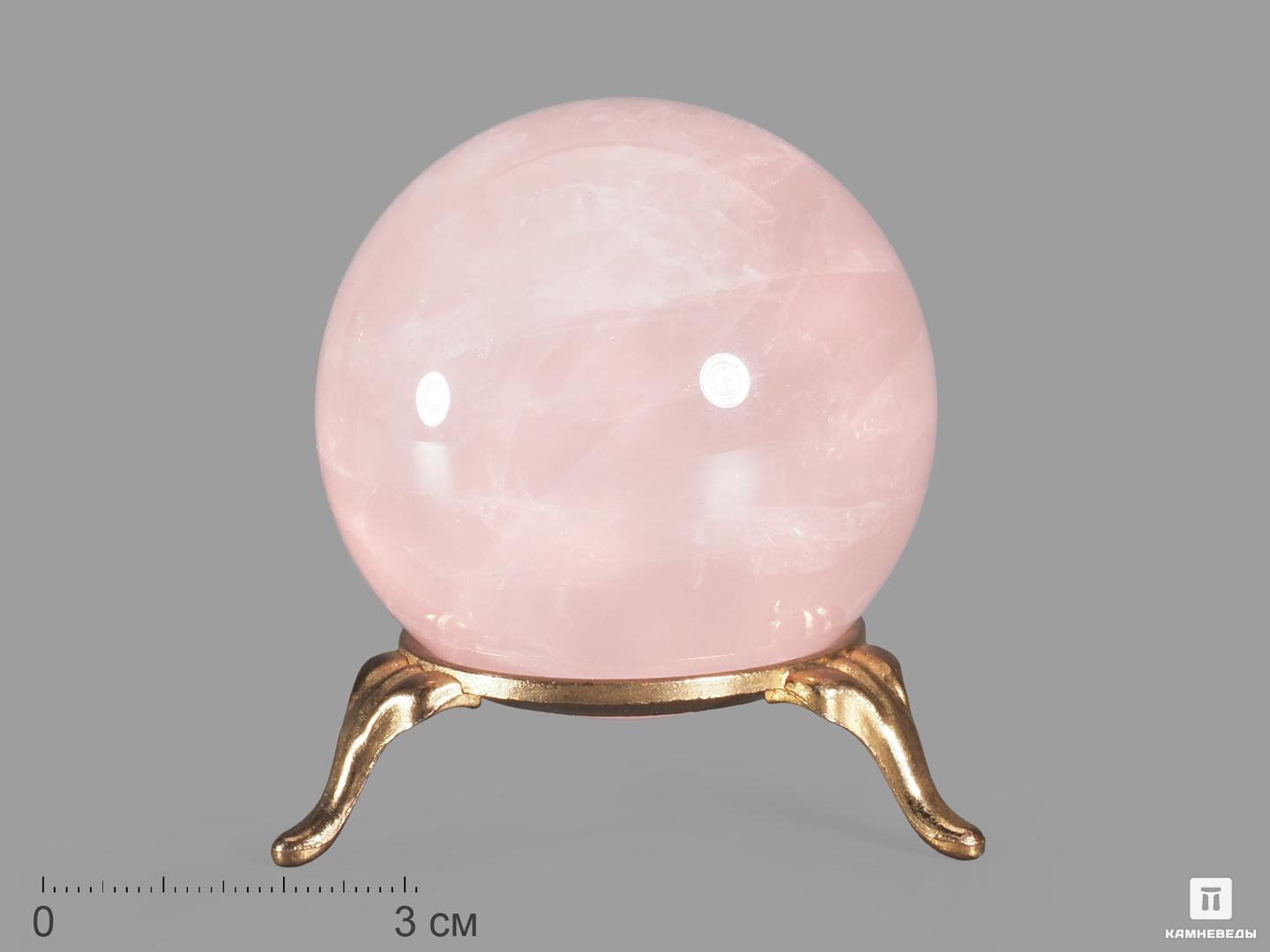 Шар из розового кварца, 53-54 мм шар из розового кварца 25 26 мм