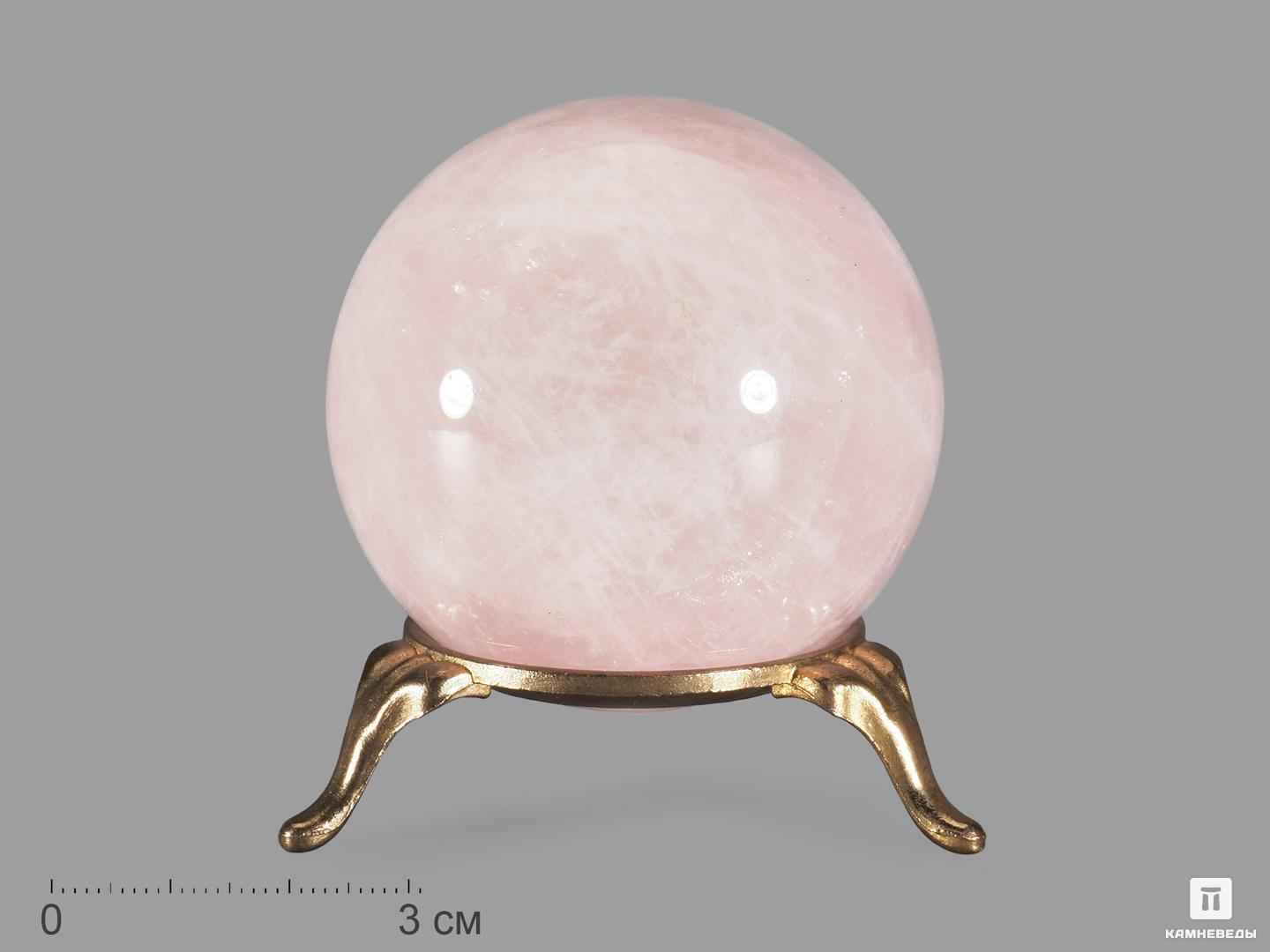 Шар из розового кварца, 54-55 мм