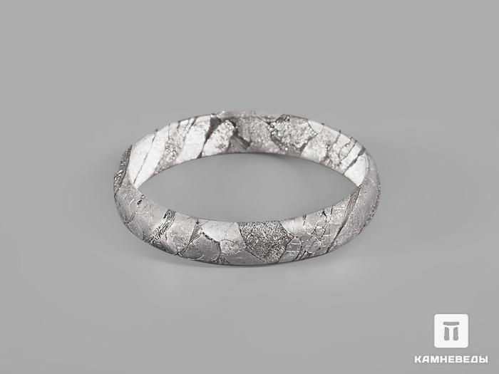 Кольцо из метеорита Сеймчан, ширина 3,5 мм, 20744, фото 1