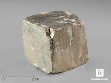 Пирит, кубический кристалл 3,7х3,5х3,5 см