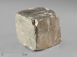 Пирит, кубический кристалл 3,7х3,5х3,5 см