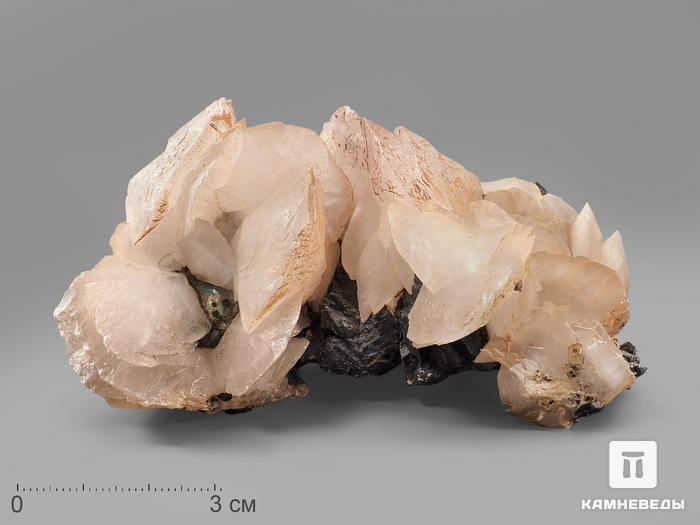 Кальцит с халькопиритом и сфалеритом, 10х6х5 см, 20666, фото 1