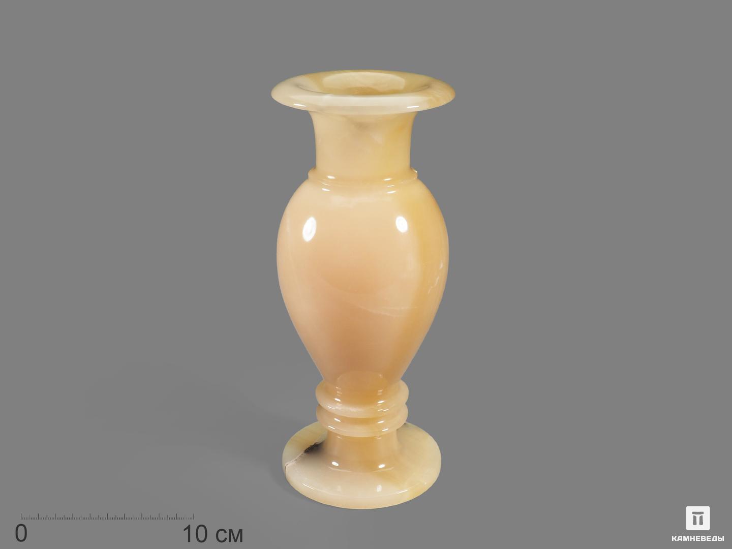 Ваза из оникса мраморного, 24,5х9,5 см ваза агнесса с росписью на проз стекле d 7см 10х23 см