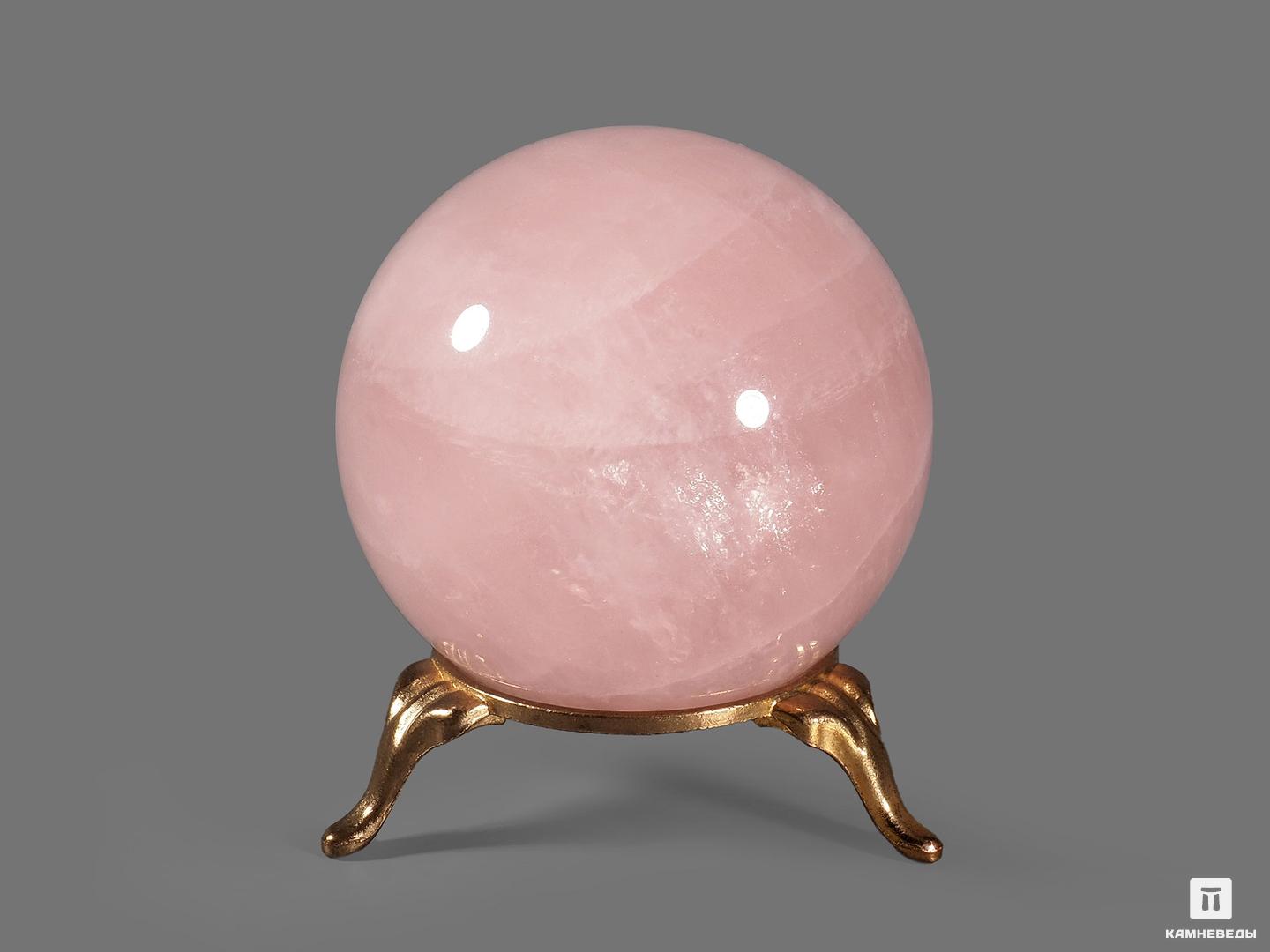 Шар из розового кварца, 59 мм, 20888, фото 2