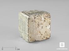 Пирит, кубический кристалл 2,3х1,7 см