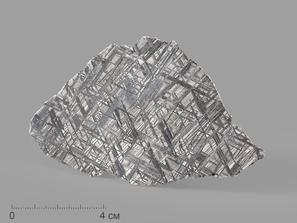 Метеорит Muonionalusta, пластина 12,8х7,7х0,2 см (75,6 г)