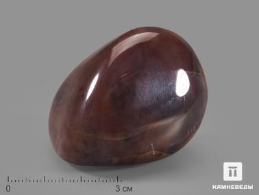 Агат. Халцедон джамбульский, полированная галька 5,5х3,7х4,4 см