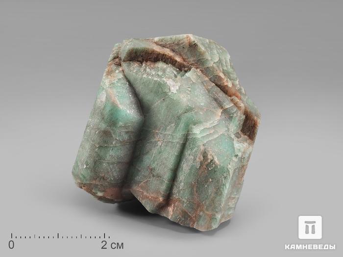 Амазонит, кристалл 4х4х2,7 см, 19053, фото 1