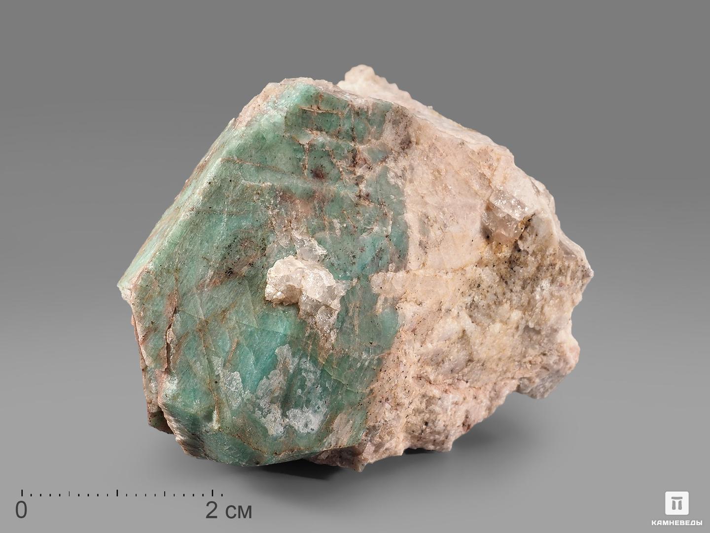 Амазонит, кристалл 5,5х4,7х3,2 см