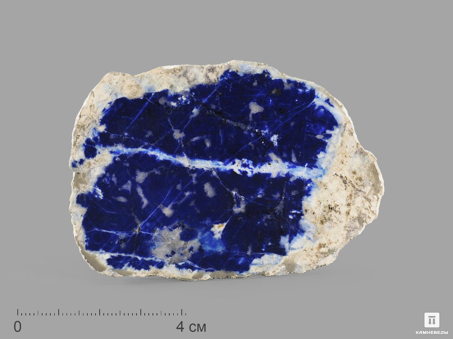 Лазурит, полированный срез 8х5,5х0,7 см