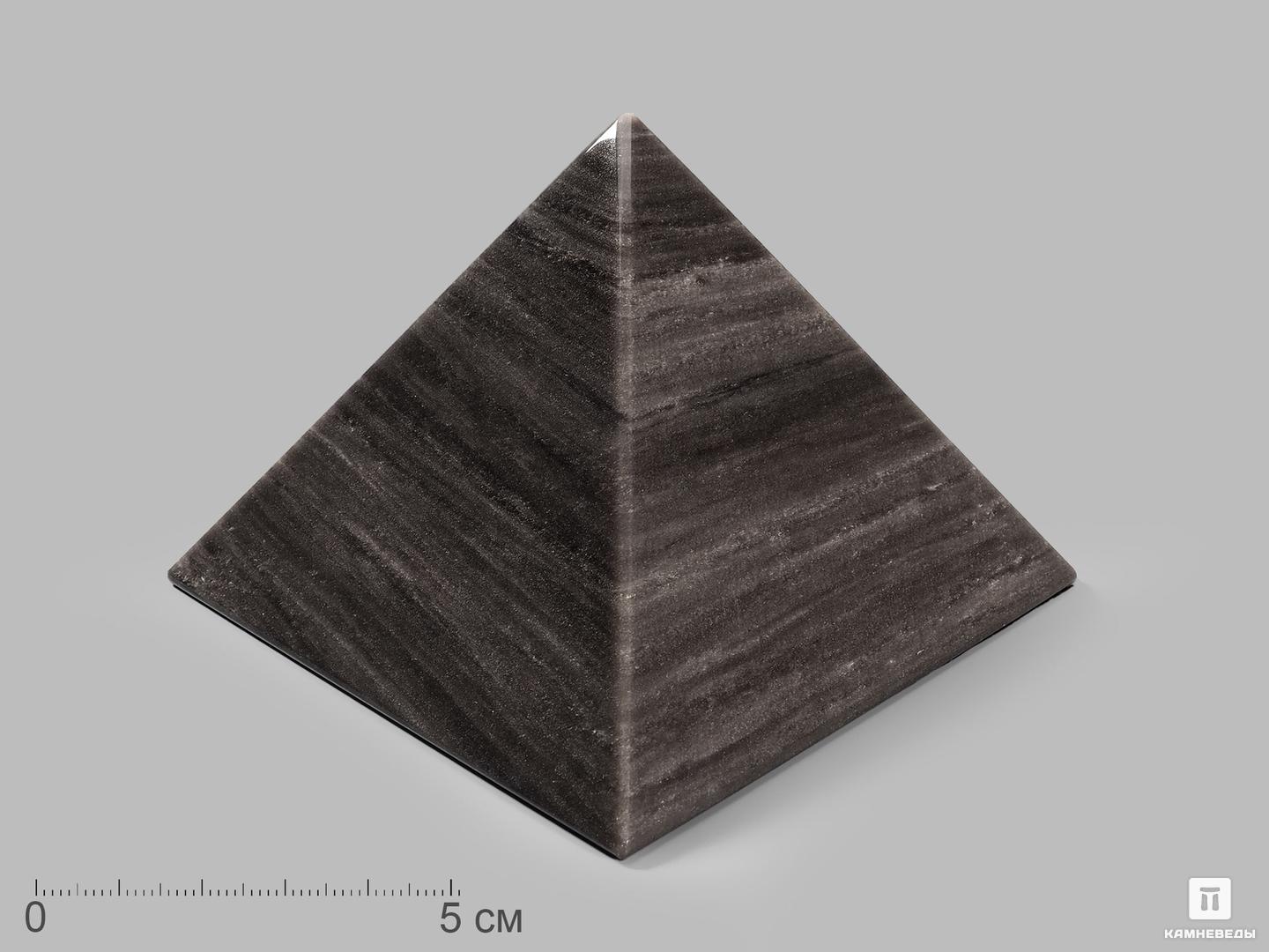 Пирамида из серебристого обсидиана, 10х10х7,5 см пирамида из серебристого обсидиана 6х6х4 3 см