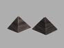 Пирамида из серебристого обсидиана, 10х10х7,5 см, 21000, фото 3