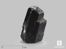 Шерл (чёрный турмалин), двухголовый кристалл 3,5-4,5 см