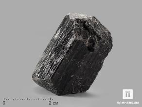 Шерл (чёрный турмалин), двухголовый кристалл 4-5 см
