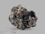 Шпинель чёрная кристаллы на диопсиде, 5,5х4,8х3,5 см, 10-197/3, фото 1
