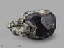 Шпинель чёрная кристалл с диопсидом, 8,8х6,5х4 см, 21067, фото 1