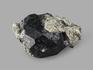 Шпинель чёрная кристалл с диопсидом, 8,8х6,5х4 см, 21067, фото 2