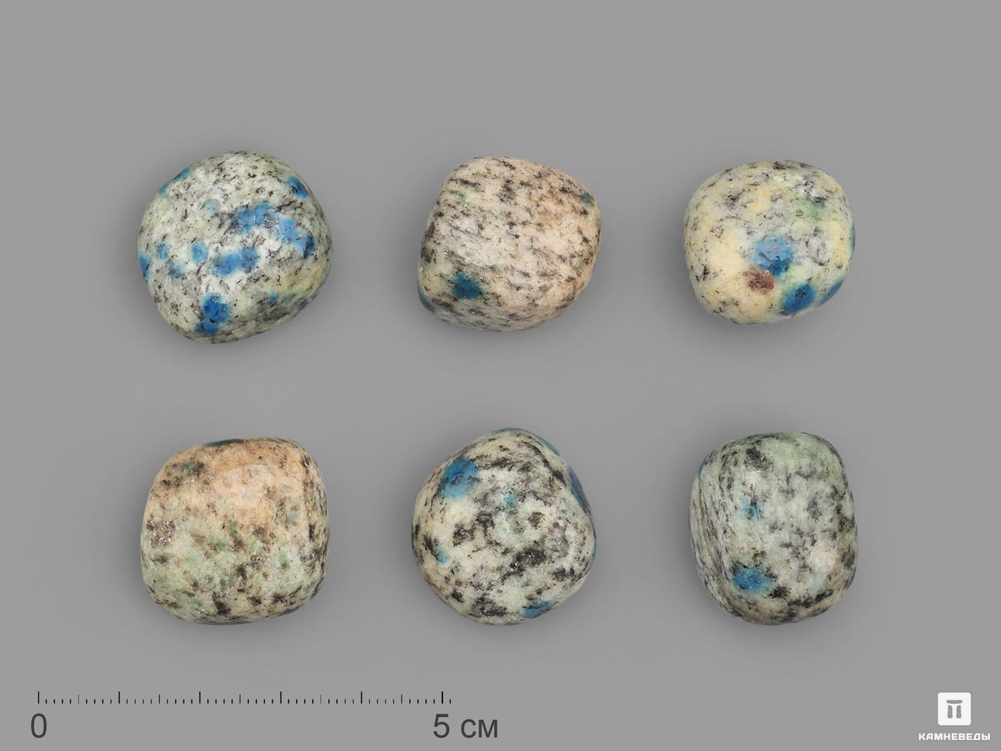 Азурит в граните (камень K2), галтовка ||| категории, 2-2,5 см гарри поттер и философский камень