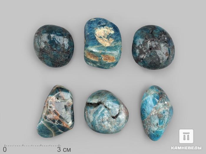 Апатит синий, галтовка 2-3 см (20-25 г), 21176, фото 1