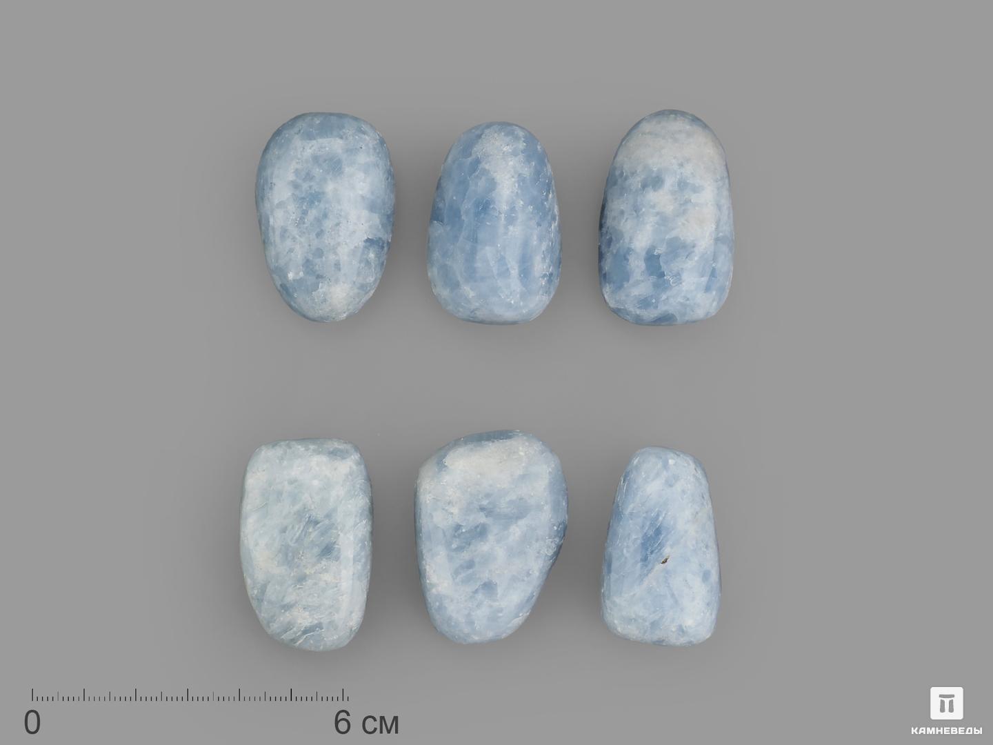 Кальцит голубой, крупная галтовка 3,5-4 см (30-35 г) агат голубой сапфирин крупная галтовка 4 5 см 25 30 г
