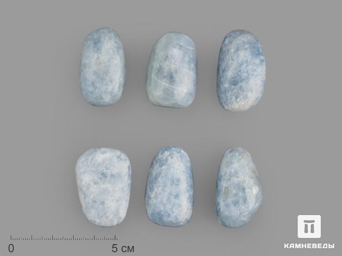 Кальцит голубой, крупная галтовка 3,5-4 см (25-30 г), 21215, фото 1