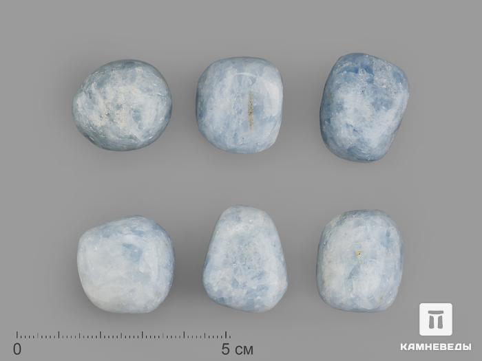 Кальцит голубой, крупная галтовка 2-2,5 см (15-20 г), 21213, фото 1