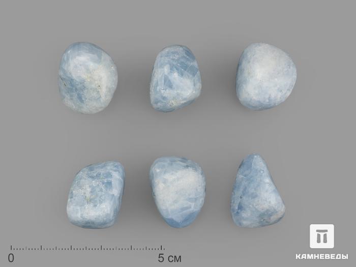 Кальцит голубой, крупная галтовка 2-2,5 см (5-10 г), 21211, фото 1