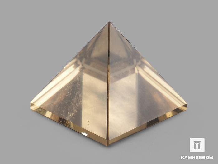 Пирамида из цитрина, 19,5х19,5х17 мм, 21464, фото 1