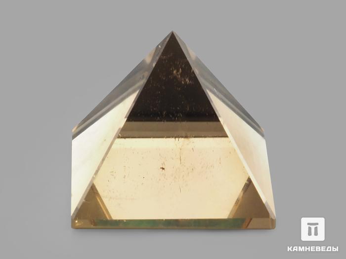 Пирамида из цитрина, 19,5х19,5х17 мм, 21464, фото 2