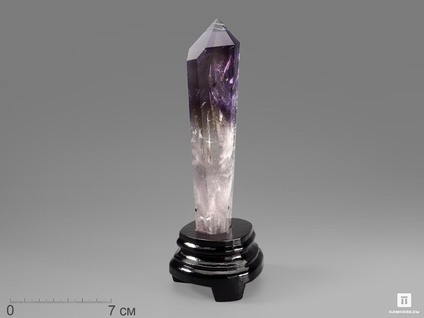 Аметист, кристалл на подставке 19х7,2х6,5 см женский кристалл аметист роза кварцевый кулон для ожерелья diy girl s подарок кулон