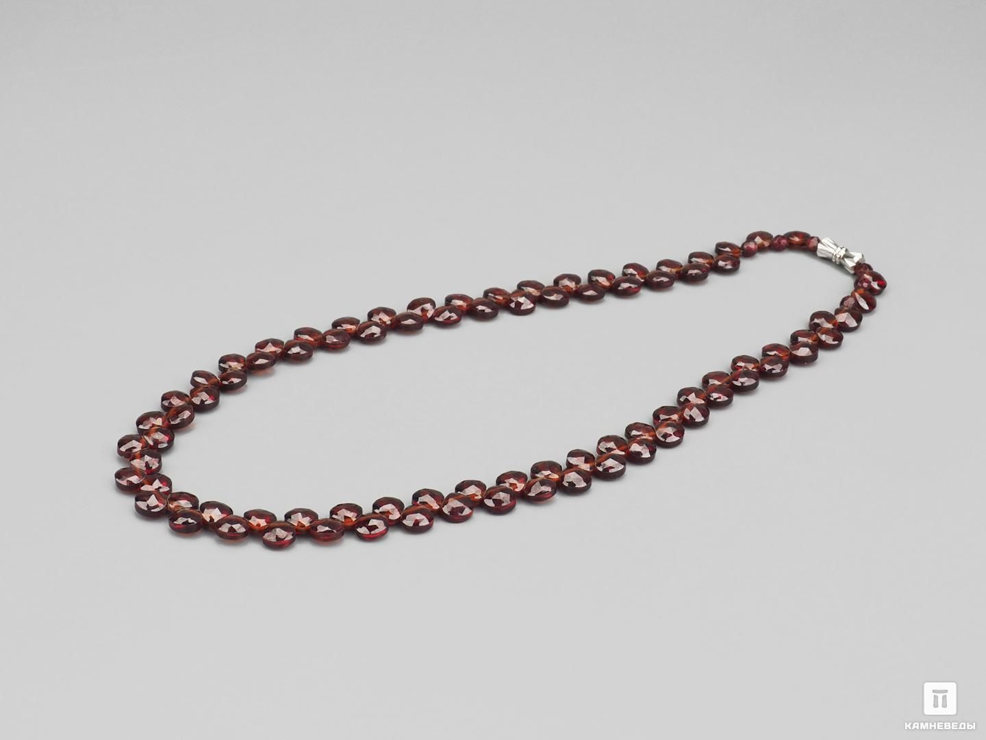 

Бусы из граната (спессартина), огранка