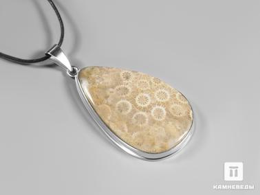 Кораллы. Кулон с окаменелым кораллом
