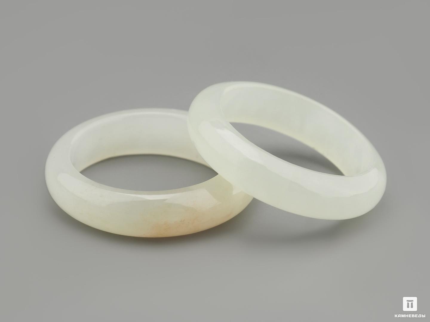 Кольцо из нефрита светлого, 5-6 мм, 21797, фото 2