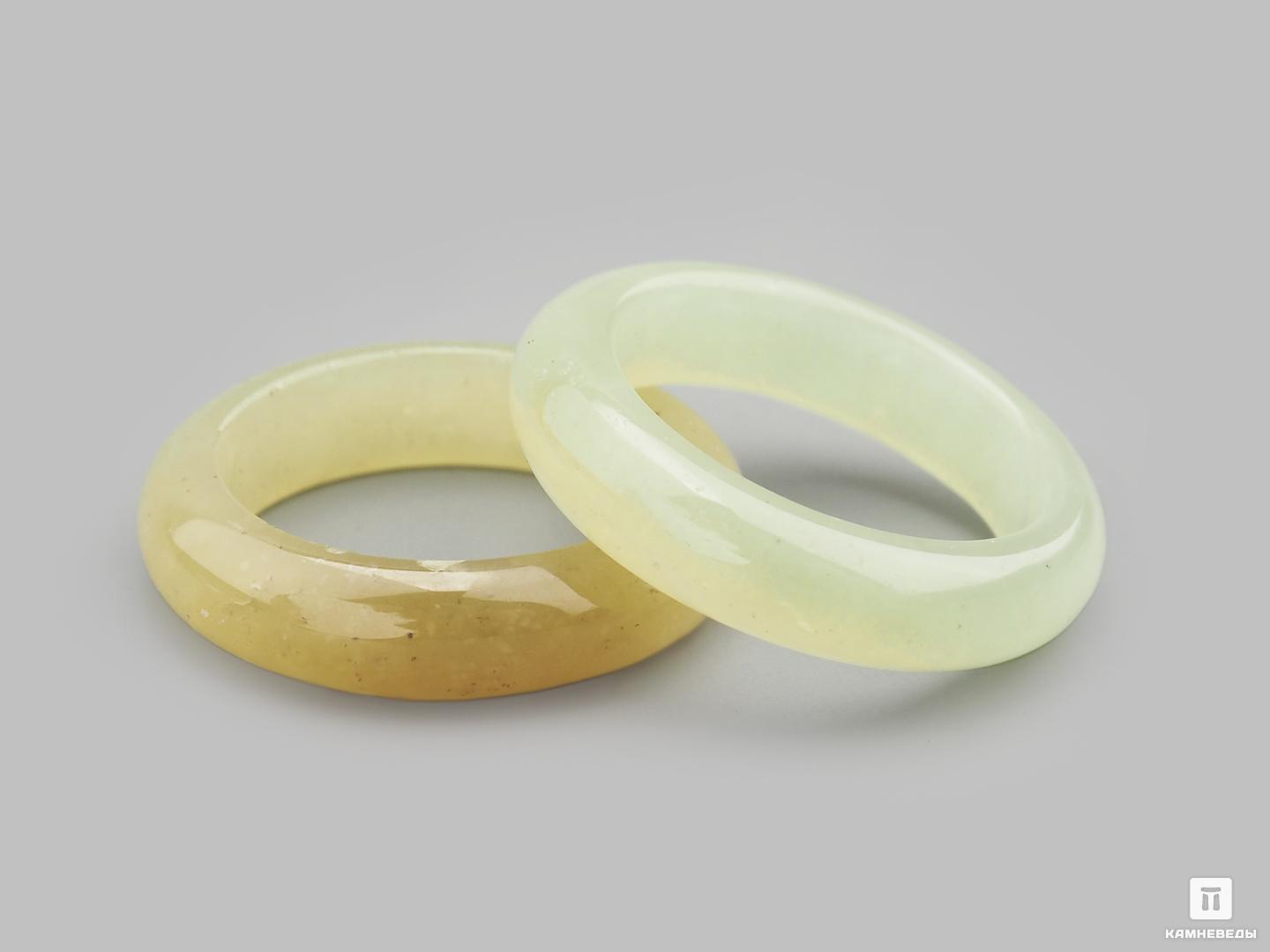 Кольцо из нефрита светлого, ширина 5-6 мм, 21801, фото 2