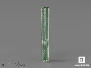 Турмалин, Верделит (зелёный турмалин). Турмалин (верделит), кристалл 1,7х0,2х0,2 см