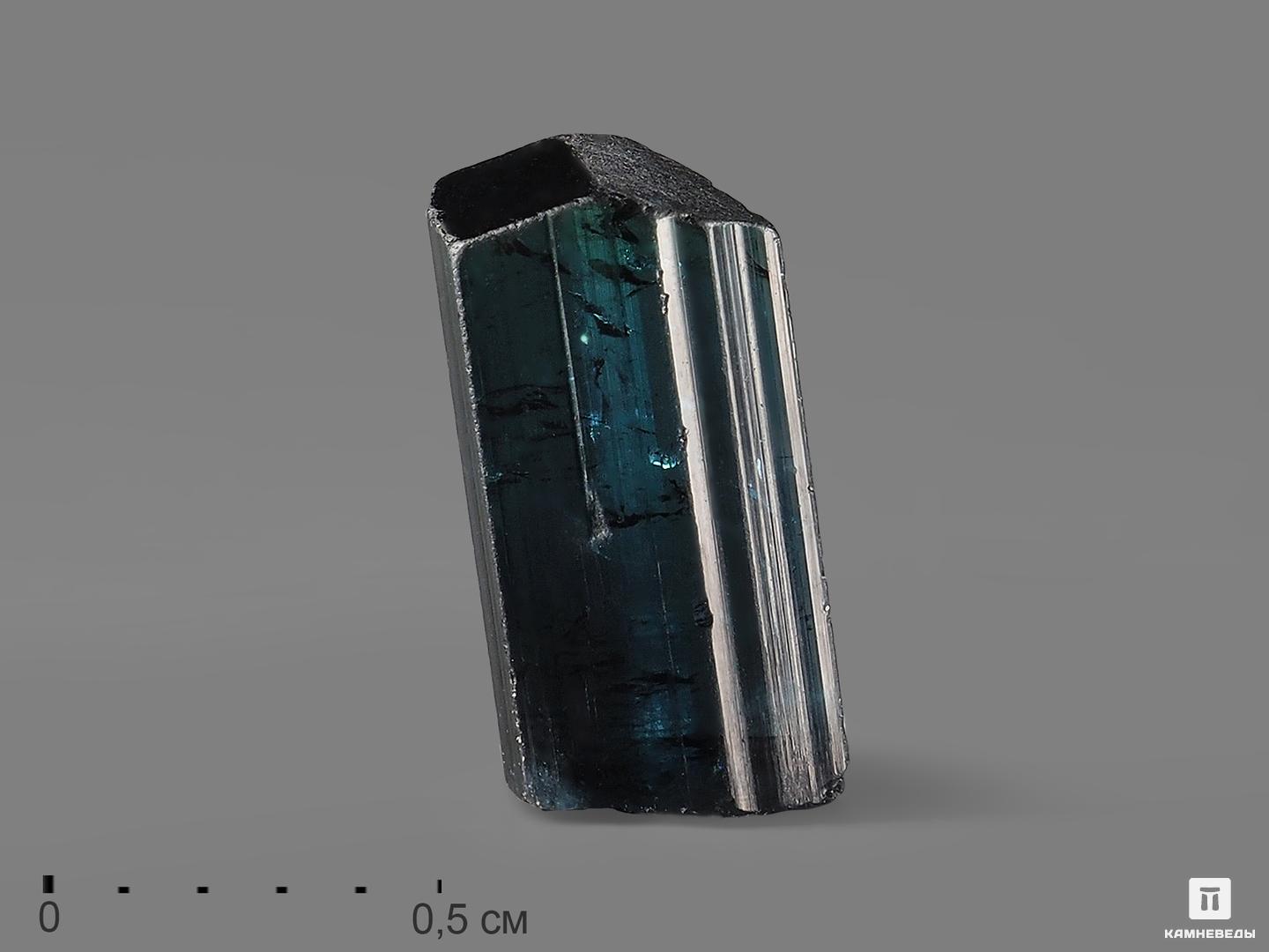 Турмалин (индиголит), кристалл 1,3х0,6х0,3 см, 9393, фото 1