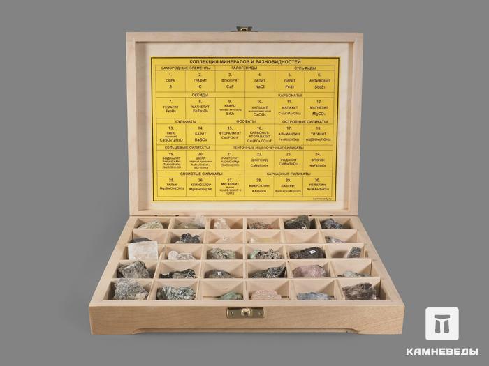 Систематическая коллекция минералов и разновидностей (30 образцов, состав №1), 21849, фото 4