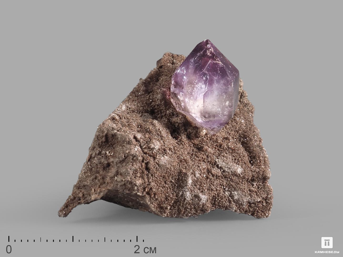 Аметист, кристалл на породе 3,5-6 см, 21860, фото 1