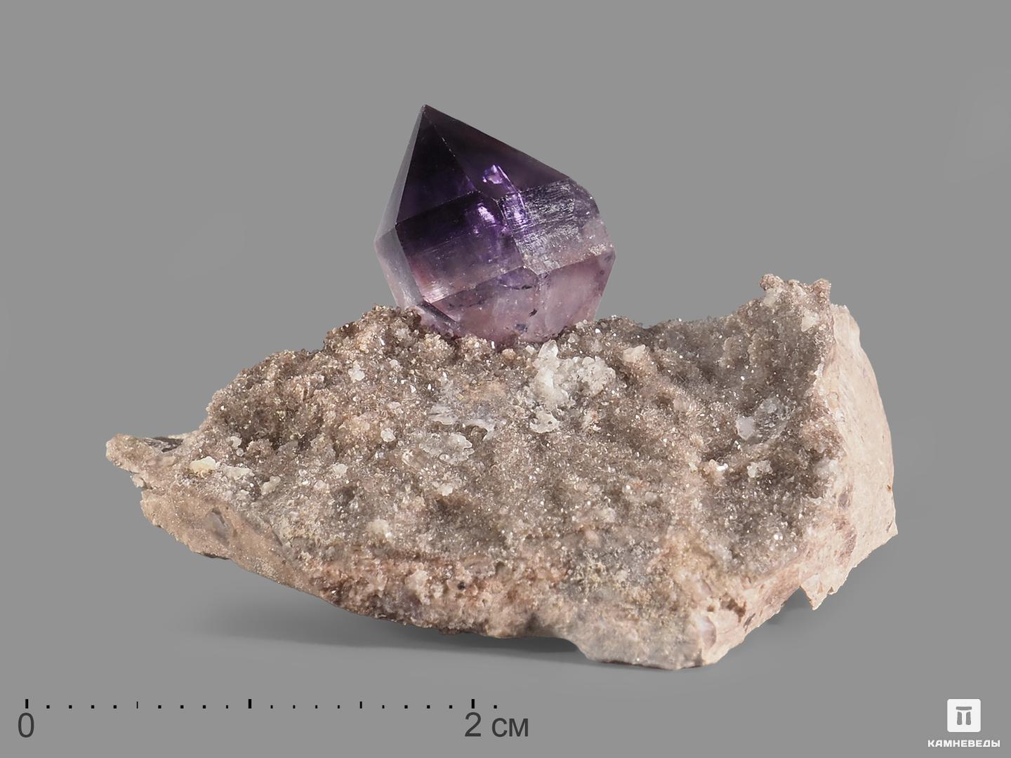 Аметист, кристалл на породе 3-5 см, 21861, фото 1