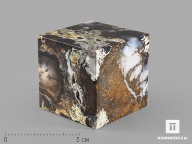 Агат. Куб из агата, 6х6 см